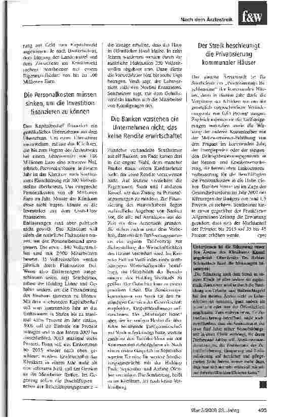 Vorschauseite 2: Einkommensverzicht soll die Zukunft sichern