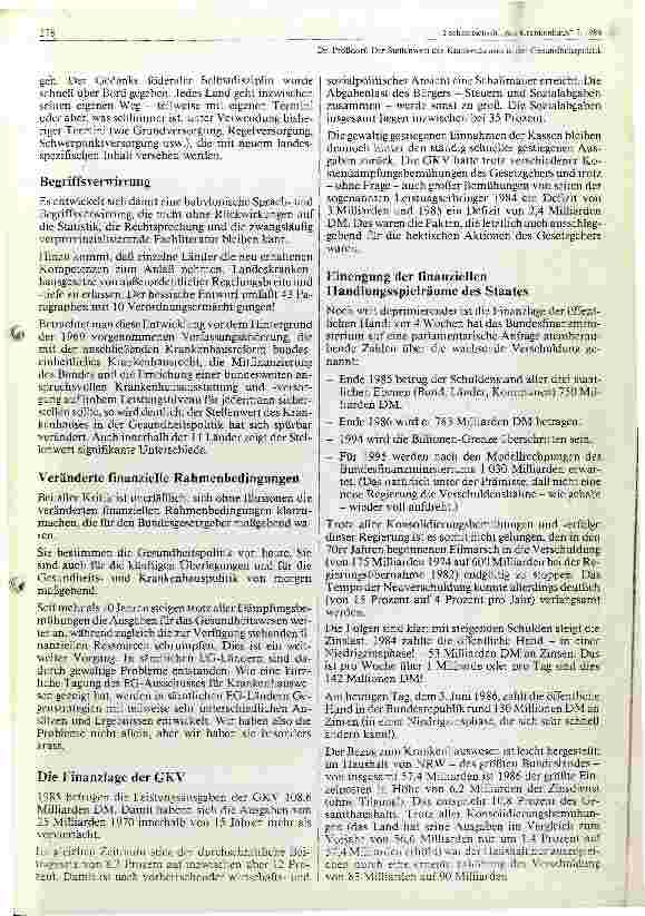 Vorschauseite 2: Der Stellenwert des Krankenhauses in der Gesundheitspolitik