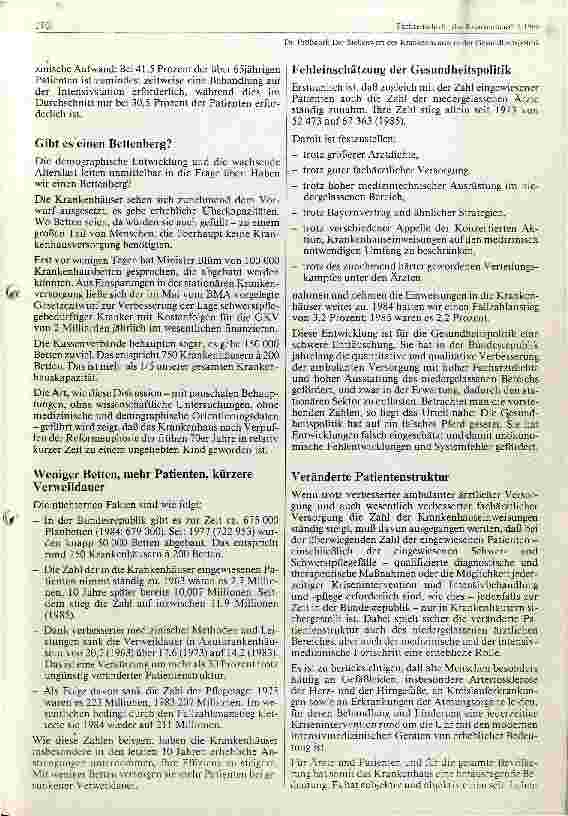 Vorschauseite 4: Der Stellenwert des Krankenhauses in der Gesundheitspolitik