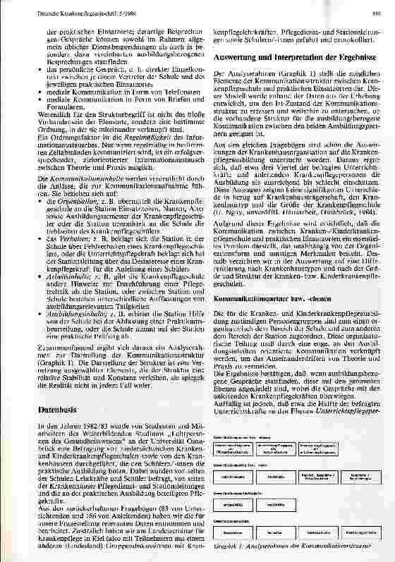 Vorschauseite 2: Komminikationsstrukturen zwischen Krankenund Kinderkrankenpflegeschulen und praktischen Einsatzorten
