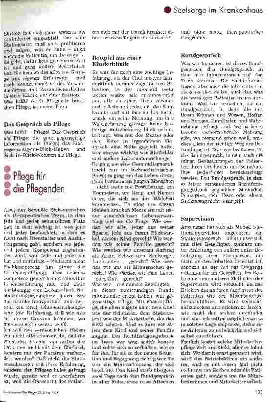 Vorschauseite 2: Auch Pflegende brauchen Pflege