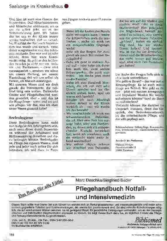 Vorschauseite 3: Auch Pflegende brauchen Pflege
