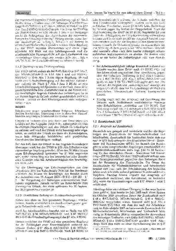 Vorschauseite 3: Neues Tarif recht für den öffentlichen Dienst - Teil 3 -