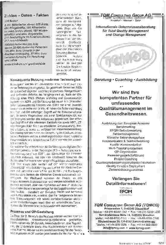Vorschauseite 2: Stärkung aller drei SäulenSpitzenmedizin soll über die Landesgrenzen hinaus wirken