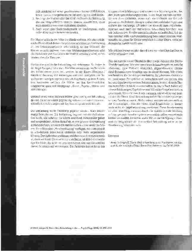 Vorschauseite 3: Eltern-Kind-Behandlung in der Psychiatrie - Ein Erfahrungsbericht