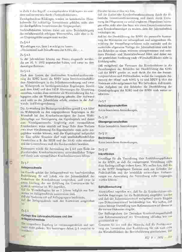 Vorschauseite 3: 2. Stellungnahme der Fachvereinigung zum Referentenentwurf einer Verordnung über die Rechnungs-u. Buchführungspflichten der Krankenhäuser