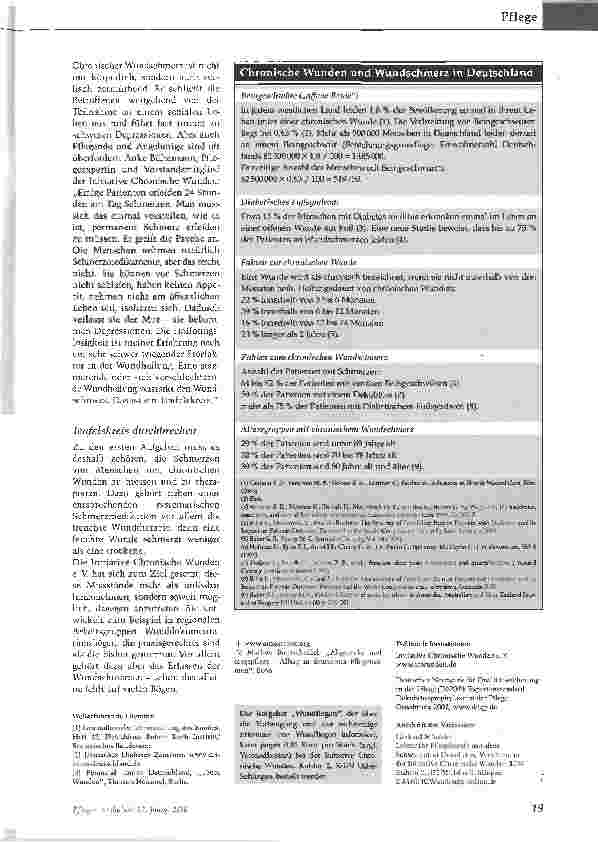Vorschauseite 2: Die Zeit heilt nicht alle WundenImmer mehr Menschen leiden an chronischen Geschwüren