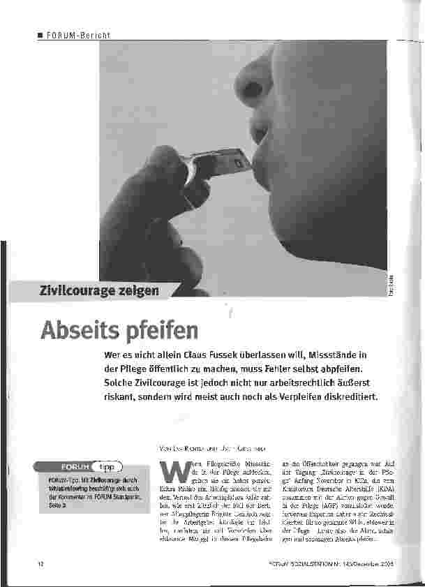 Vorschauseite 1: Abseits pfeifen