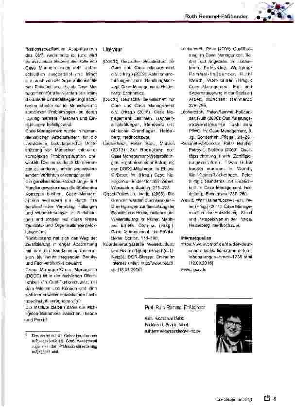 Vorschauseite 6: Zertifizierung der Case Management Weiterbildung ein erfolgreicher Weg der Qualifizierung und Profilierung