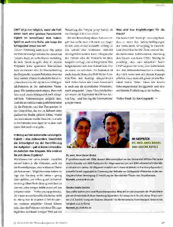 Vorschauseite 4: Home CIMT - Constraint-Induced-Movement Therapie für Schlaganfall-Patienten in der häuslichen Umgebung