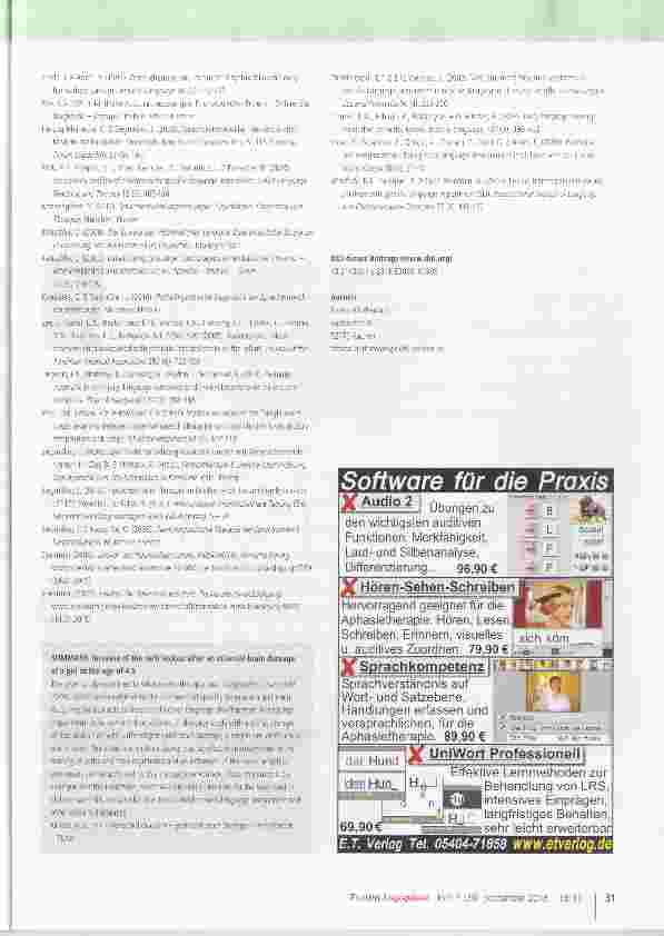 Vorschauseite 6: Aufbau des Verbwortschatzes nach frühkindlicher Hirnschädigung