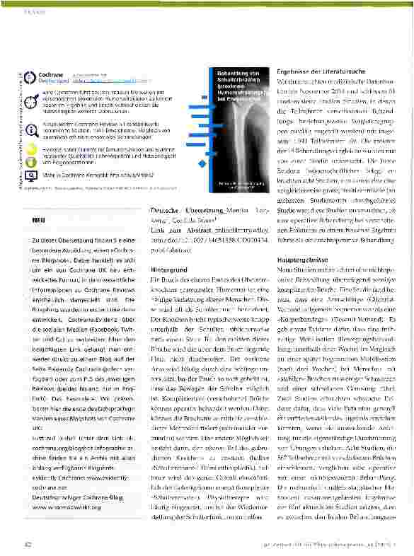 Vorschauseite 2: Cochrane-Update 1 2016