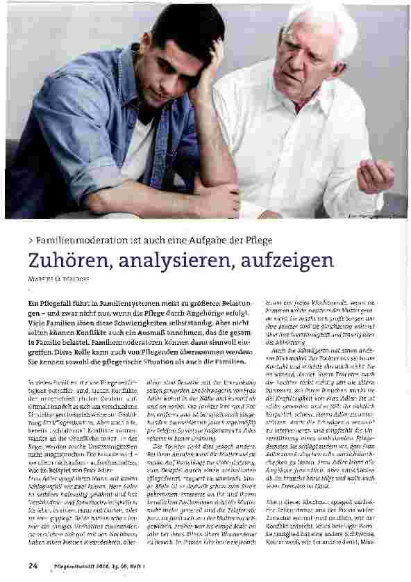 Vorschauseite 1: Zuhören, analysieren, aufzeigen