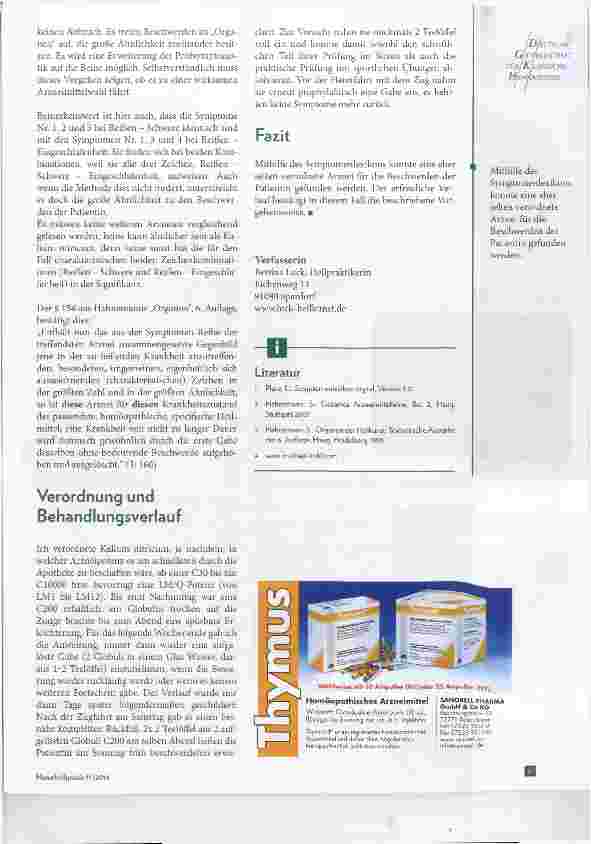 Vorschauseite 3: Ischialgie ein Praxisfall Arzneimittelfindung mit dem Symptomenlexikon