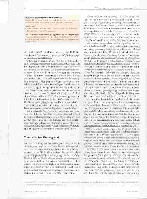 Vorschauseite 2: Psychometrische Erfassung von Kompetenzen am Beispiel von Studierenden und Auszubildenden der Pflege