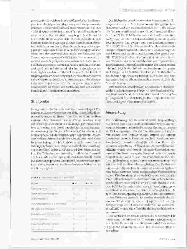 Vorschauseite 4: Psychometrische Erfassung von Kompetenzen am Beispiel von Studierenden und Auszubildenden der Pflege
