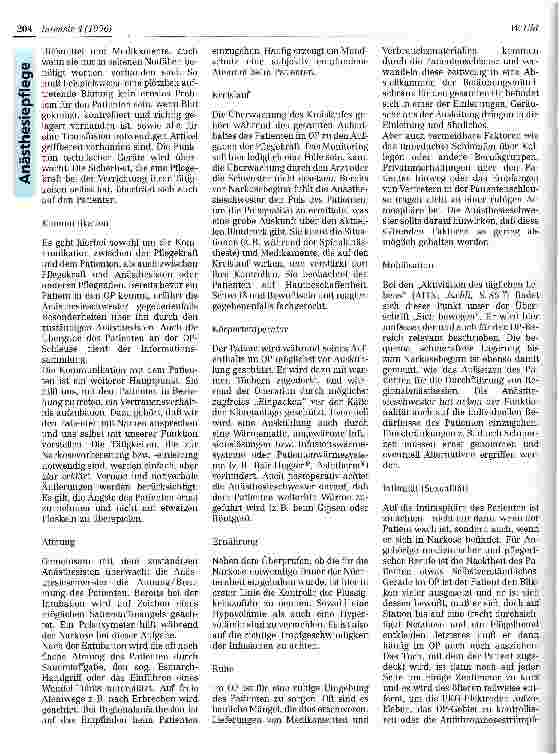 Vorschauseite 5: Krankenschwester und -pfleger in der Anästhesie - (in)kompetente Helfer des Arztes oder qualifizierte Pflegekräfte?