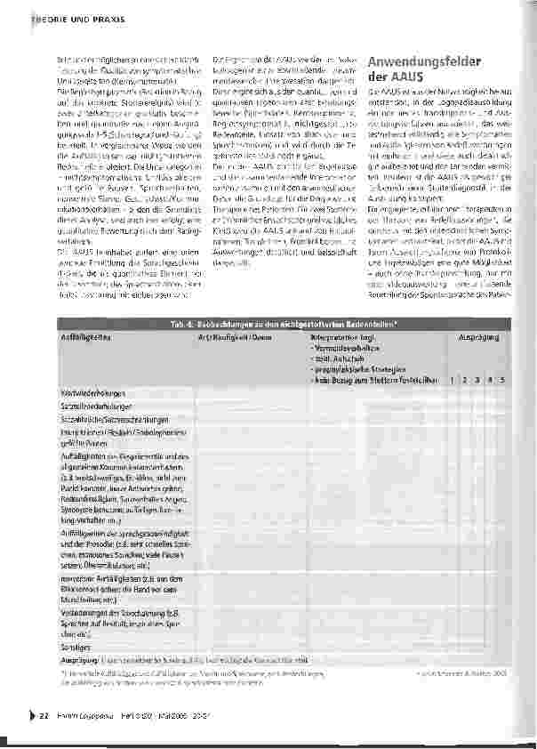 Vorschauseite 3: AAUS - die Aachener Analyse unflüssigen Sprechens