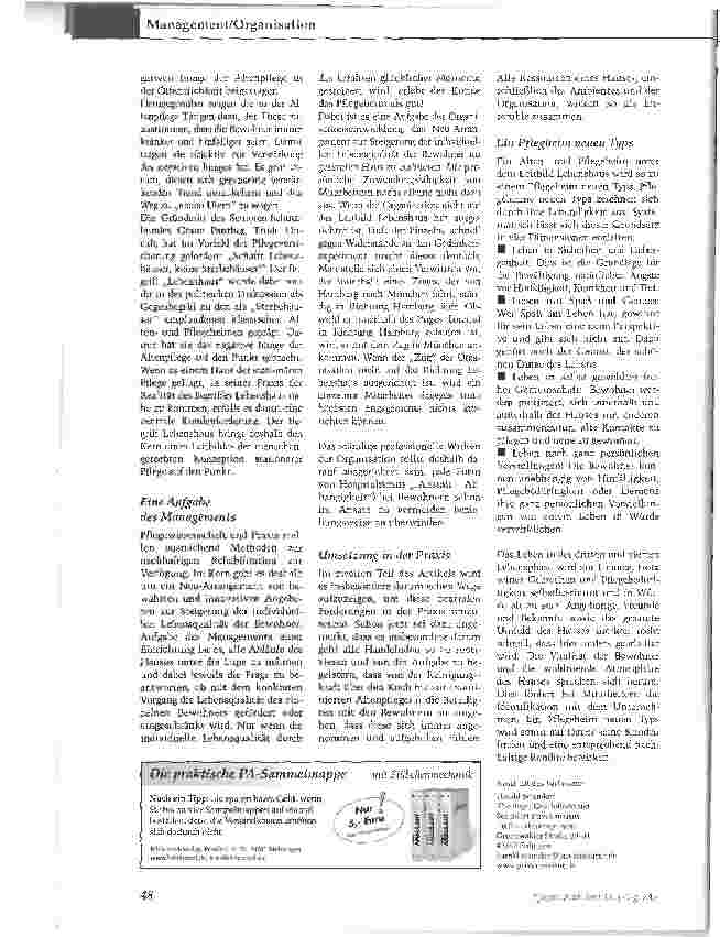 Vorschauseite 3: Lebenshaus statt AltenheimDie Wahrnehmung in der Öffentlichkeit positiv beeinflussen