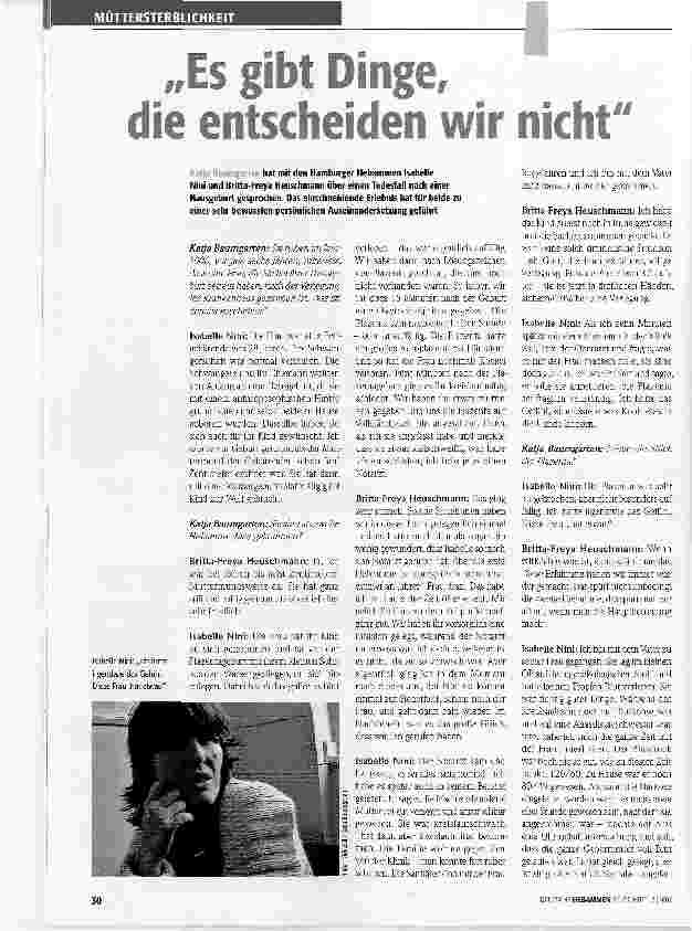 Vorschauseite 1: Es gibt Dinge, die entscheiden wir nicht
