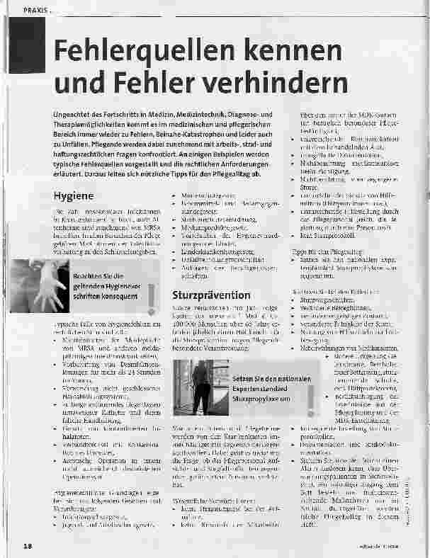 Vorschauseite 1: Fehlerquellen kennen und Fehler verhindern