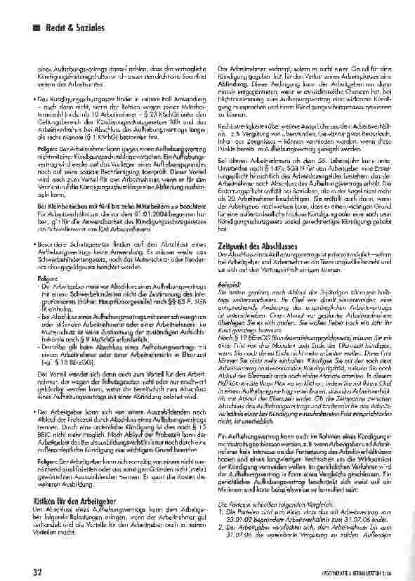 Vorschauseite 2: Aufhebungsverträge