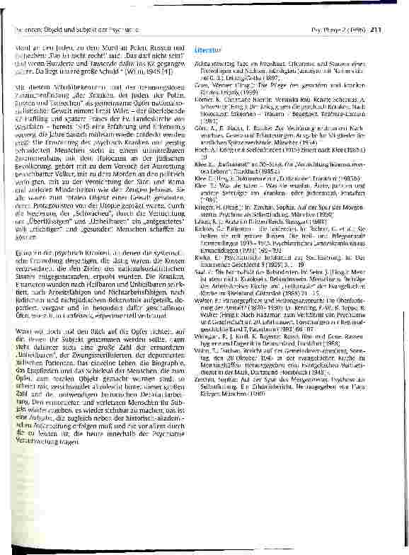 Vorschauseite 5: Patienten: Objekt und Subjekt der Psychiatrie