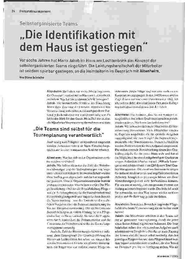 Vorschauseite 1: Die Identifikation mit dem Haus ist gestiegen