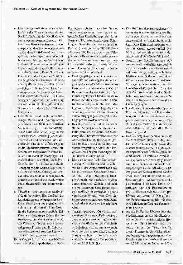 Vorschauseite 4: Unit-Dose-Systeme in Akutkrankenhäusern