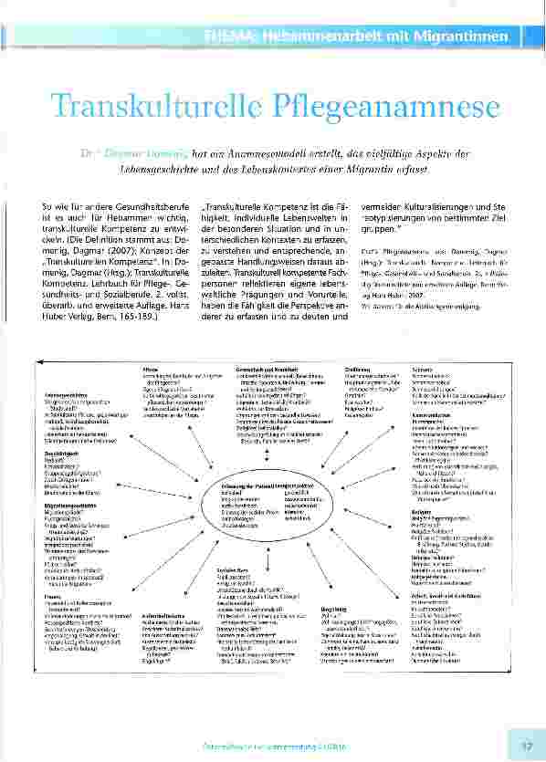 Vorschauseite 1: Transkulturelle Pfleaeanamnese