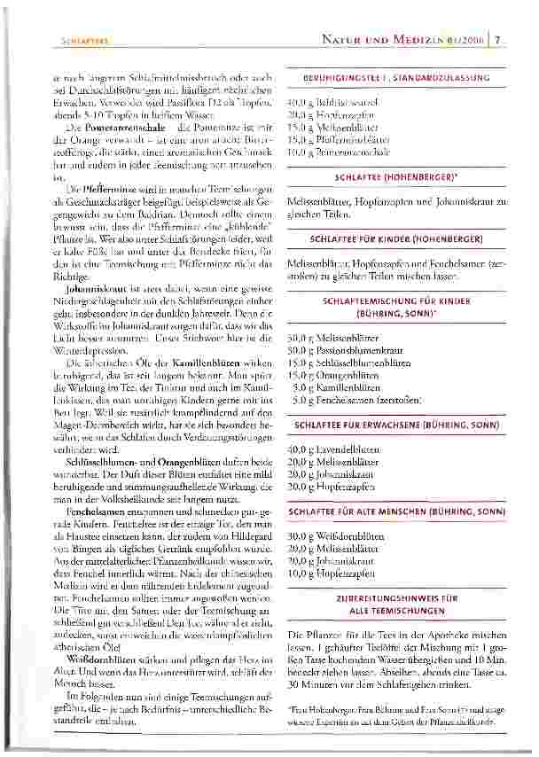 Vorschauseite 2: Schlaftees