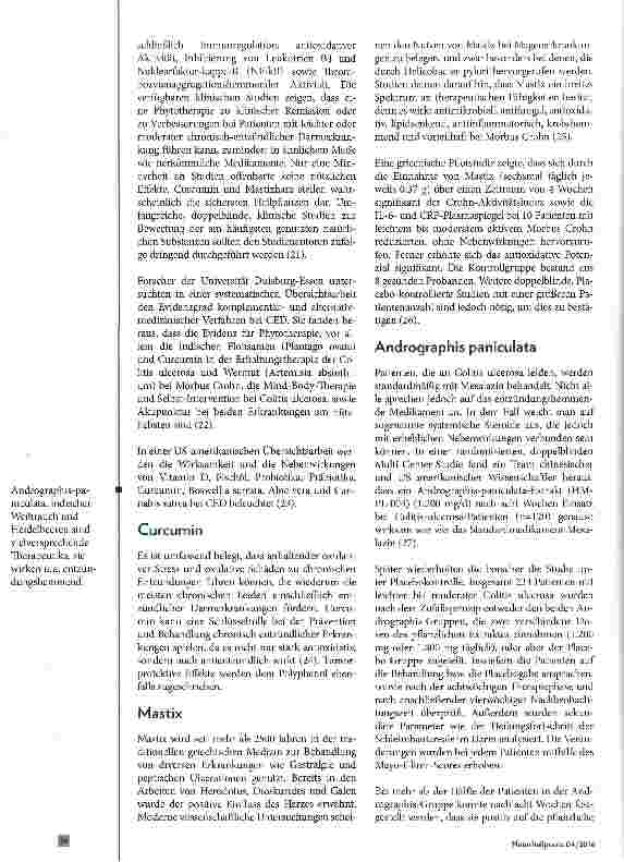 Vorschauseite 5: Ernährungsund Phytotherapie bei chronisch entzündlichen Darmerkrankungen