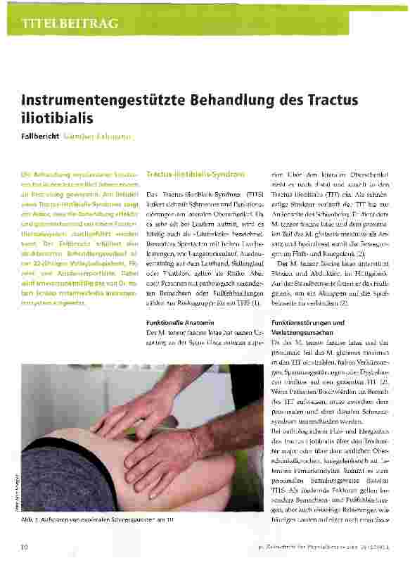 Vorschauseite 1: Instrumentengestützte Behandlung des Tractus iliotibialis