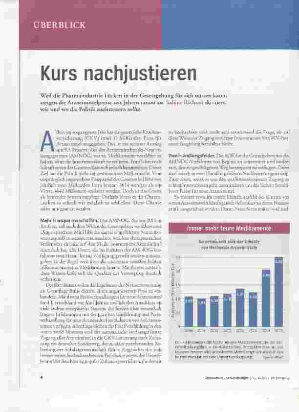 Vorschauseite 1: Kurs nachjustieren