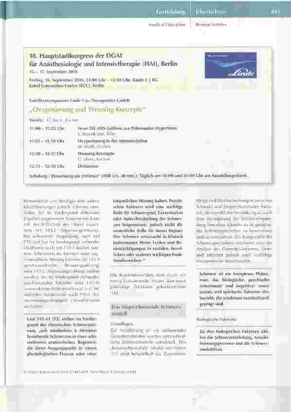 Vorschauseite 3: Abgestufte Schmerztherapie bei Nichttumorschmerzen mehr als Opioide
