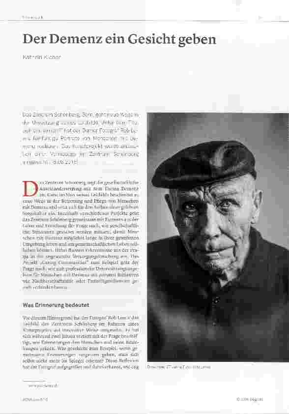 Vorschauseite 1: Der Demenz ein Gesicht geben