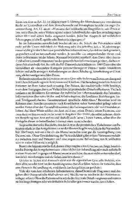 Vorschauseite 2: Schutz der Privatsphäre im Gesundheitswesen - Zu den rechtlichen Grenzen der Überwachungin der Medizin