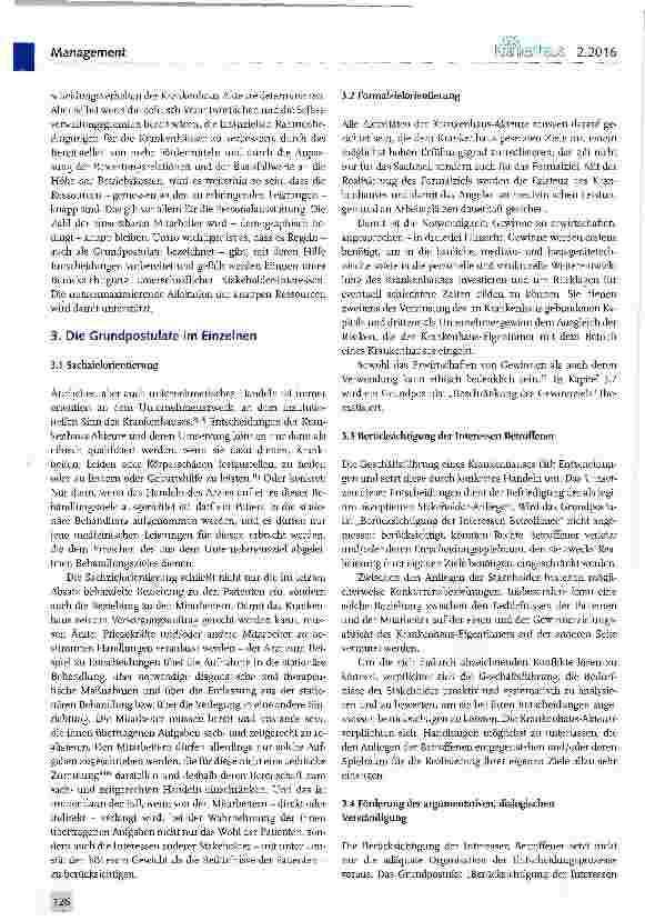 Vorschauseite 3: Für ein zeitgemäßes Krankenhausmanagement