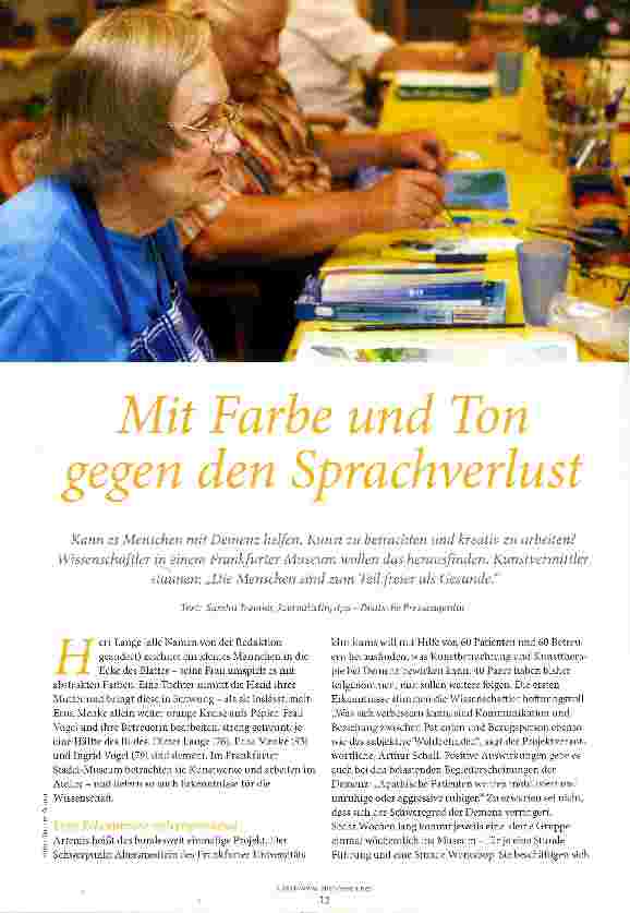 Vorschauseite 1: Mit Farbe und Ton gegen den Sprachverlust