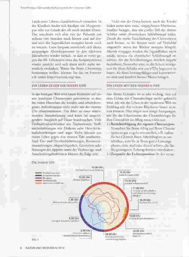 Vorschauseite 3: Leben mit der Zeit: Gesunderhaltung mit der inneren Uhr