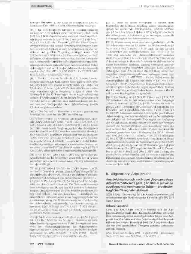 Vorschauseite 2: Arbeitszeitkonto tarifliches Beschäftigungsverbot an Vorfesttagen