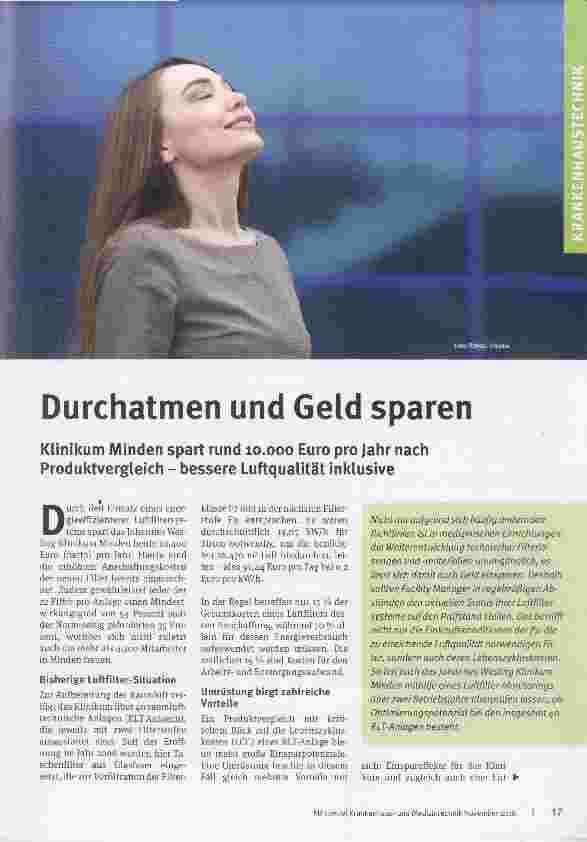 Vorschauseite 1: Durchatmen und Geld sparen