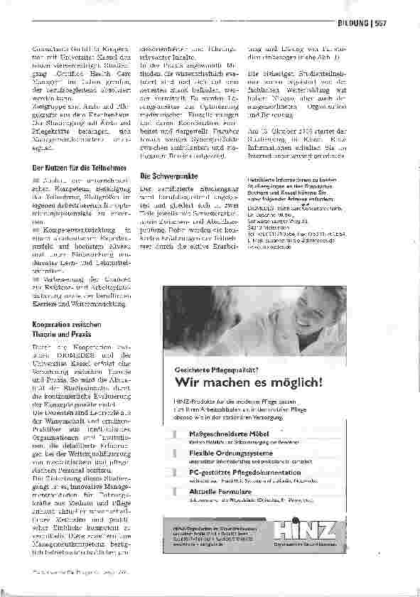 Vorschauseite 2: Qualifizierung durch StudiumCertified Health Care Manager für Pflegeberufe