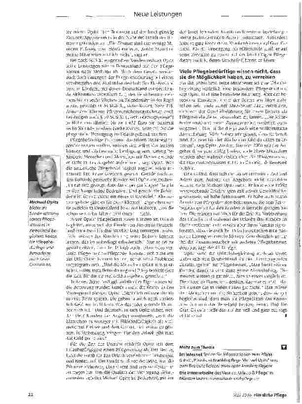Vorschauseite 5: Mit dem Pflegedienst in den Urlaub