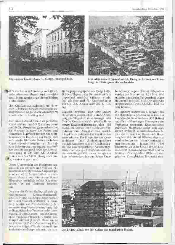 Vorschauseite 2: Die Krankenhäuser in Hamburg