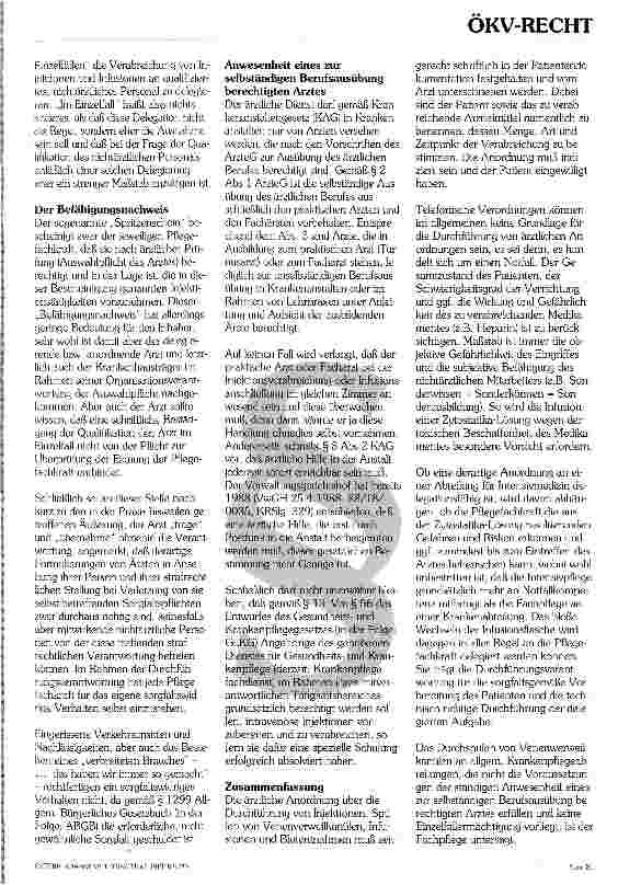 Vorschauseite 2: Der Pflegeberuf und seine rechtlichen Aspekte Die neue ÖKV-Serie