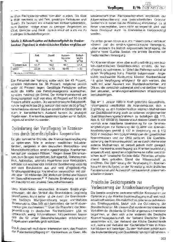 Vorschauseite 4: Verpflegung im Krankenhaus