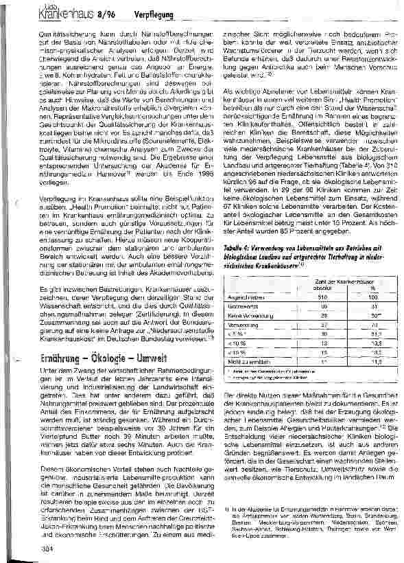 Vorschauseite 5: Verpflegung im Krankenhaus
