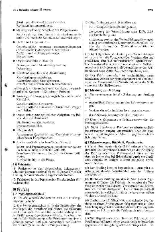 Vorschauseite 3: DKG-Empfehlung zur Weiterbildung von Krankenpflegepersonen für die pflegerische Leitung einer Station oder Einheit