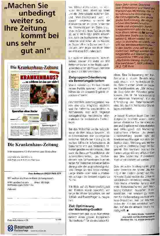 Vorschauseite 3: Schlüssel zum ErfolgStellenwert der Marketing-Kommunikation wird von Führungskräften unterschätzt